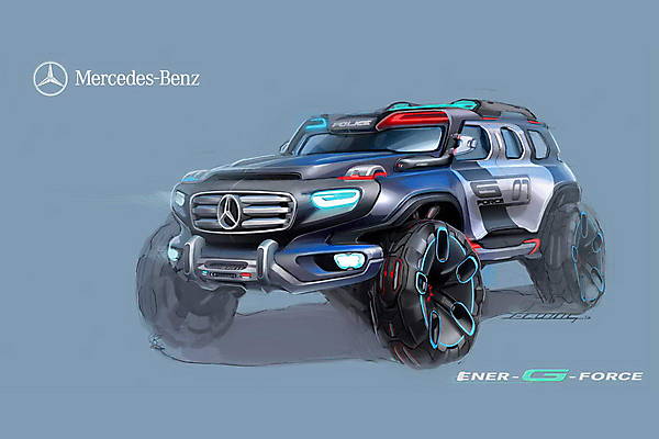 Прототип будущего Гелендваген: Mercedes Ener-G-Force - ФОТОСЕССИЯ