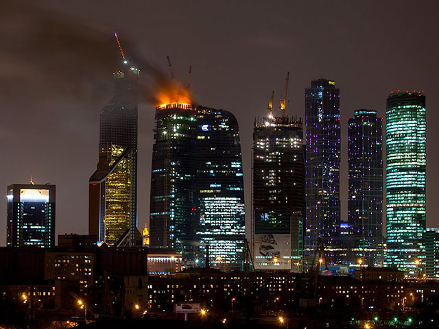 Названа причина пожара в небоскребе в Москве - ОБНОВЛЕНО - ФОТО - ВИДЕО