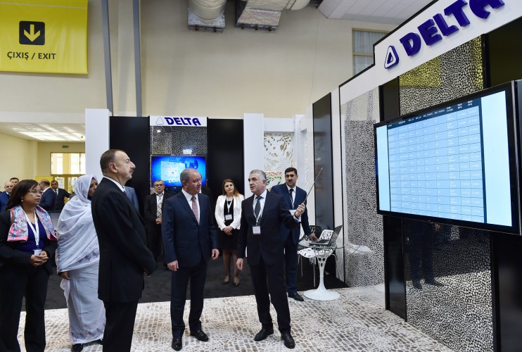 Президент Ильхам Алиев принял участие в открытии выставки "Bakutel-2014" - ОБНОВЛЕНО - ФОТО
