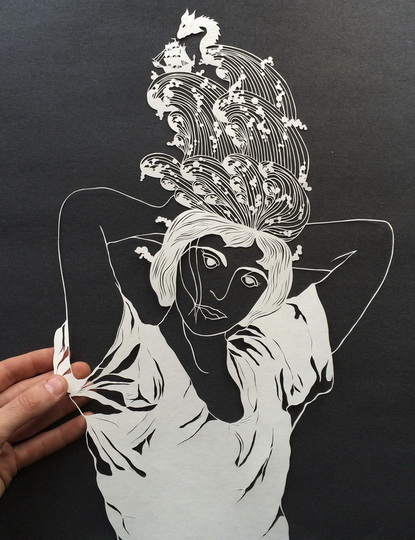 "Картинная галерея" Day.Az: Бумажные иллюстрации Мод Вайт - ФОТО