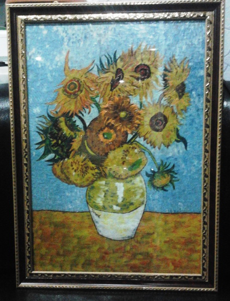 "Картинная галерея Day.Az": Интересные работы со цветной солью и пластилином - ФОТО