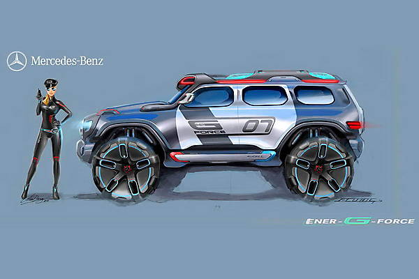 Прототип будущего Гелендваген: Mercedes Ener-G-Force - ФОТОСЕССИЯ
