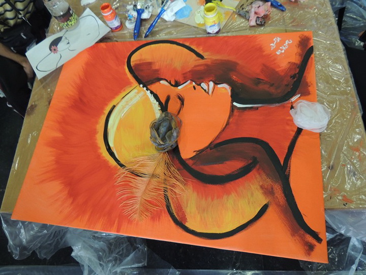 “Art Scarves by MenzerHajiyeva”, художница Нармина Велиева, 28 Cinema и Day.Az устроили для подростков с ограниченными возможностями мастер-класс - ФОТО - ВИДЕО