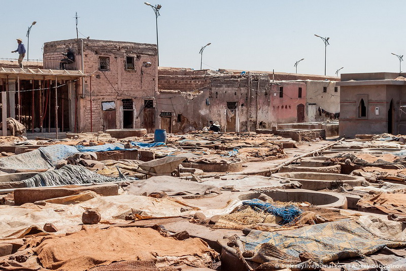 Марокко: как изготавливают натуральную кожу - ФОТОСЕССИЯ
