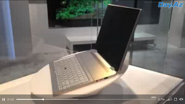 Toshiba представила концептуальный ноутбук - ВИДЕО