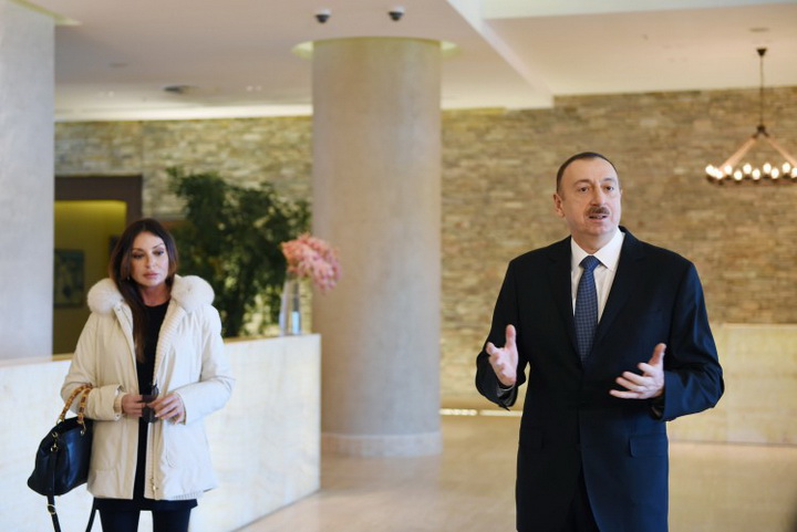 Президент Ильхам Алиев и его супруга Мехрибан Алиева посетили туркомплекс "Шахдаг" - ОБНОВЛЕНО - ФОТО - ВИДЕО
