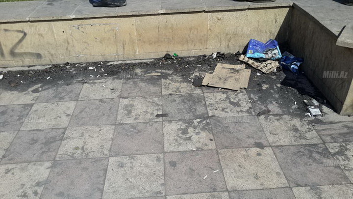 Вот что осталось от сгоревшего в Баку жилого дома - ФОТО
