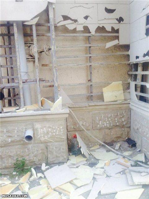 Hacıbala Abutalıbov yanan binaya baş çəkdi - FOTO