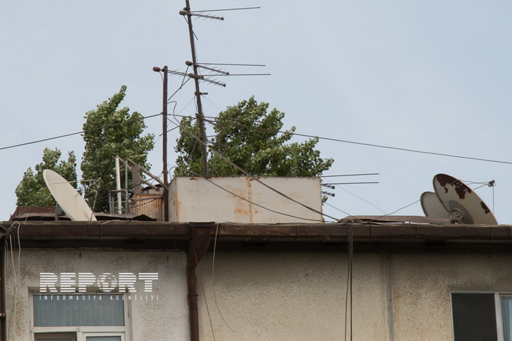 Binaların damında su çəni qoyanlara - CƏZA - FOTOLAR