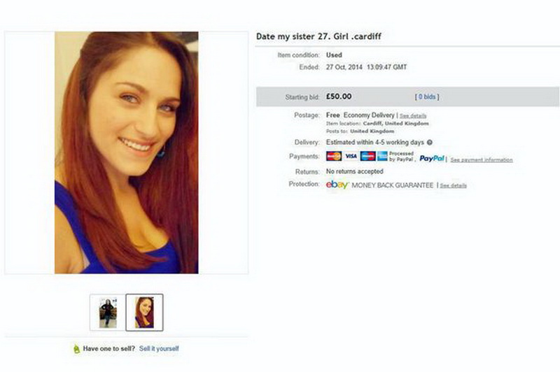Брат выставил сестру на продажу на eBay - ФОТО