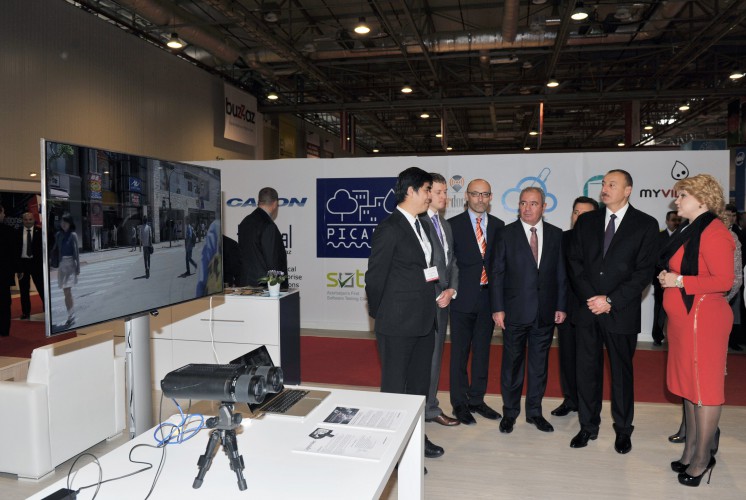 Президент Ильхам Алиев принял участие в открытии выставки "Bakutel-2014" - ОБНОВЛЕНО - ФОТО