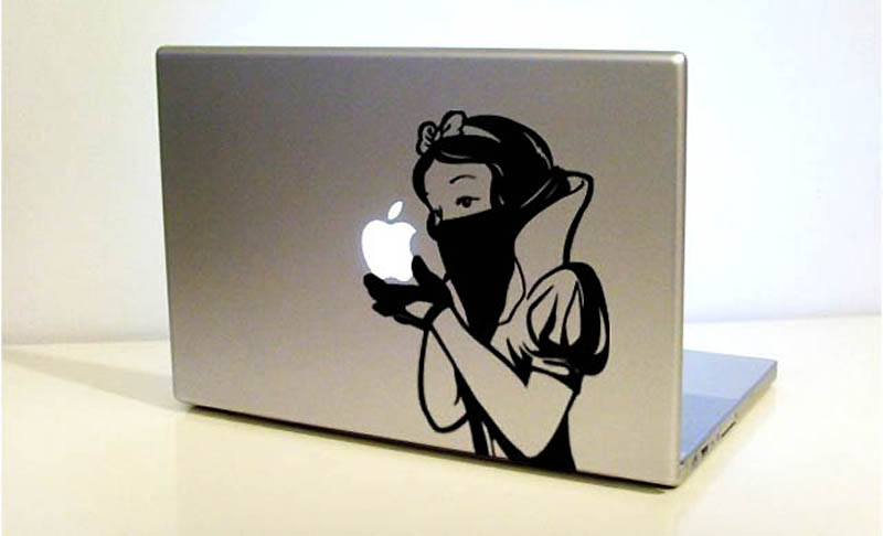 50 креативных наклеек на MacBook - ФОТОСЕССИЯ
