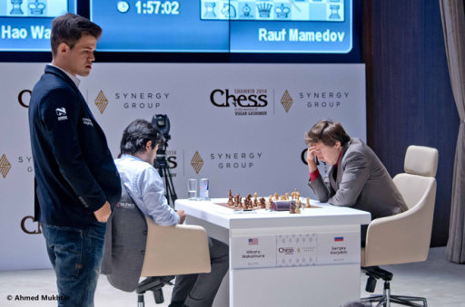 9-й день международного шахматного турнира "Shamkir Chess 2014" - ФОТО