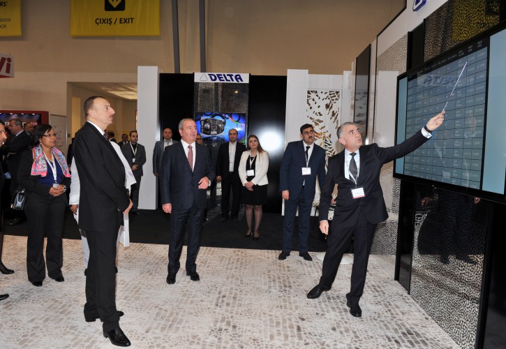 Президент Ильхам Алиев принял участие в открытии выставки "Bakutel-2014" - ОБНОВЛЕНО - ФОТО