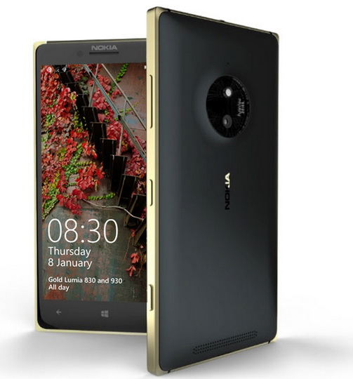 Microsoft показал "золотые" смартфоны Nokia Lumia - ФОТО