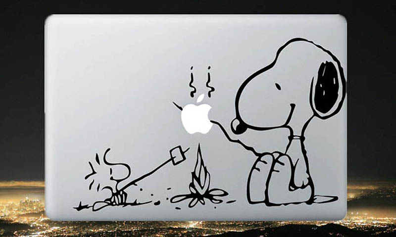 50 креативных наклеек на MacBook - ФОТОСЕССИЯ