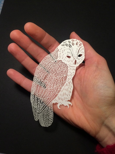 "Картинная галерея" Day.Az: Бумажные иллюстрации Мод Вайт - ФОТО