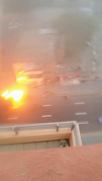 В столице сгорел Maserati - ОБНОВЛЕНО - ФОТО