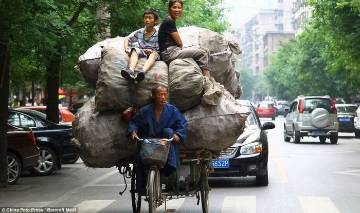 Перегруженный транспорт Китая - ФОТОСЕССИЯ