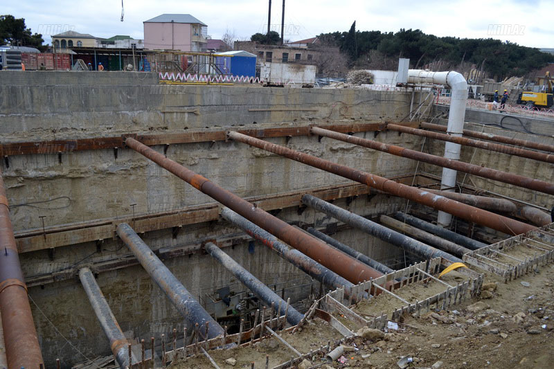 Inşası gedən metro stansiyası nə vaxt təhvil veriləcək? – FOTO