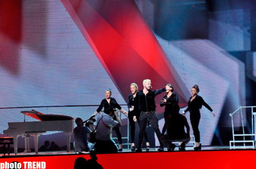 Грузинский участник "Евровидения" представил уникальное шоу на сцене "Baku Crystal Hall" - ФОТО