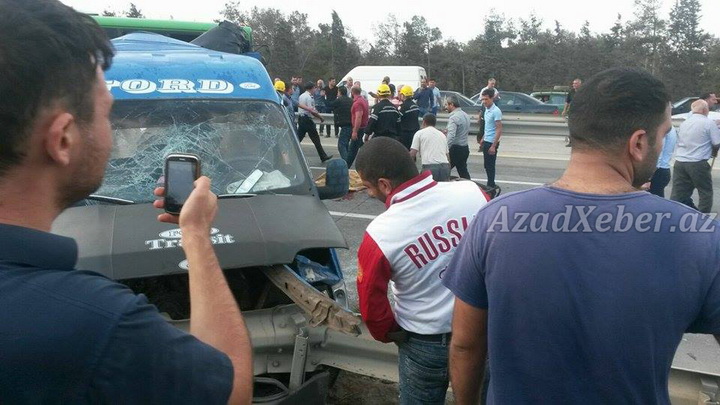 Новые подробности жуткого ДТП на трассе Баку-Сумгайыт - ОБНОВЛЕНО - ВИДЕО - ФОТО