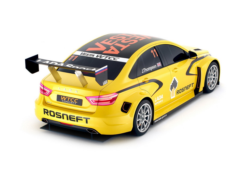 Гоночная Lada Vesta WTCC выйдет на трек в 2015 году - ФОТО