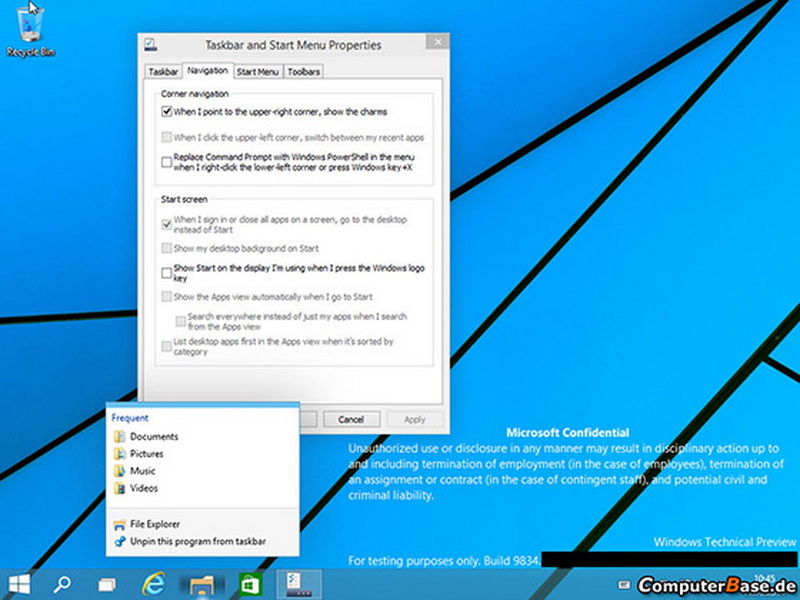 В Сеть попали снимки экрана будущего Windows 9 - ФОТО