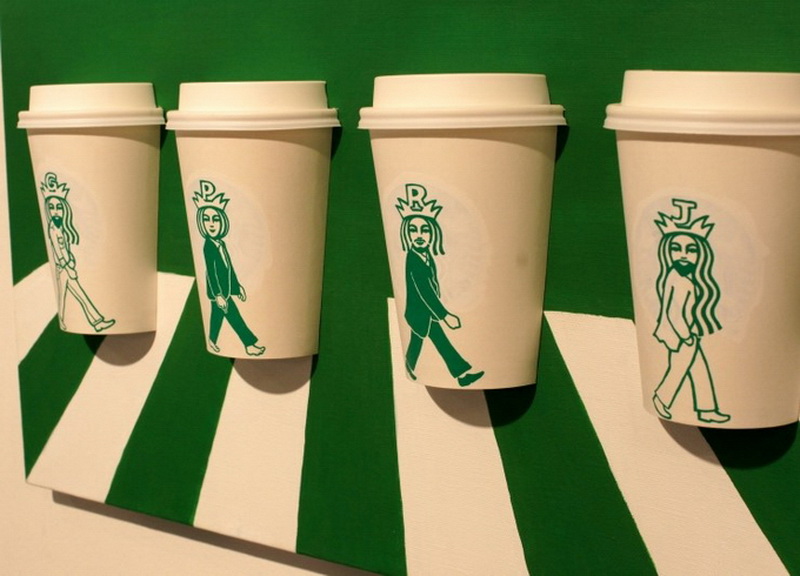 "Картинная галерея" Day.Az: Искусство из стаканчиков Starbucks - ФОТО