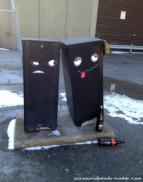 "Картинная галерея Day.Az": Уличное искусство Pizza and Pixels - ФОТО