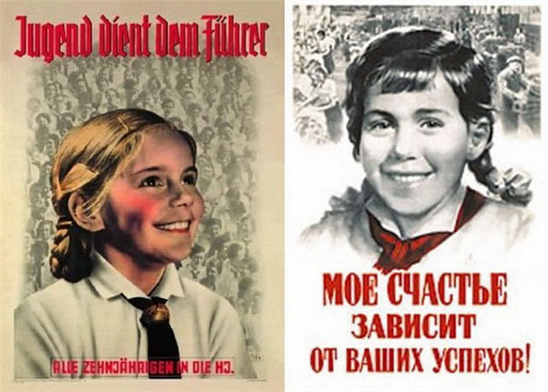 Пропагандистские плакаты СССР и Третьего Рейха: сходства и различия - ФОТО