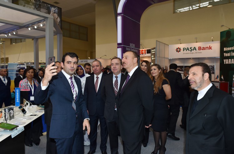 Президент Ильхам Алиев принял участие в открытии выставки "Bakutel-2014" - ОБНОВЛЕНО - ФОТО