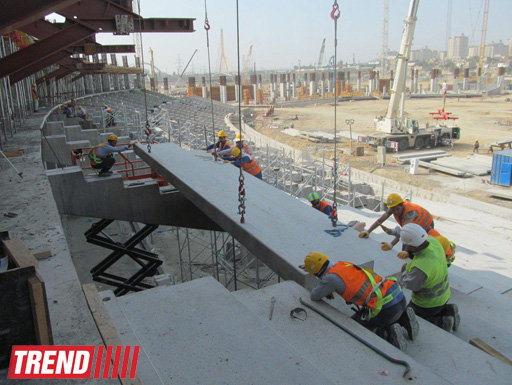 Названы сроки завершения строительства Олимпийского стадиона в Баку - ФОТО