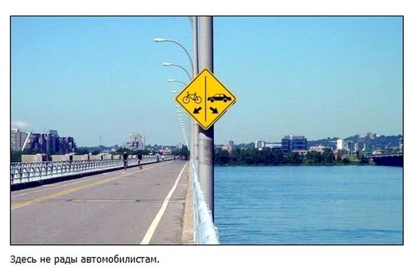 Самые забавные дорожные таблички по всему миру - ФОТО