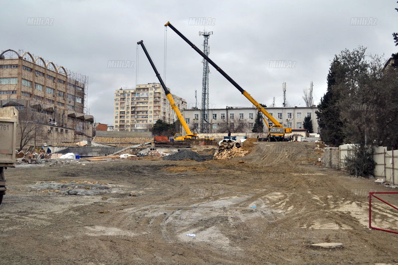 Bakıda yeni metro stansiyası tikilir – FOTO