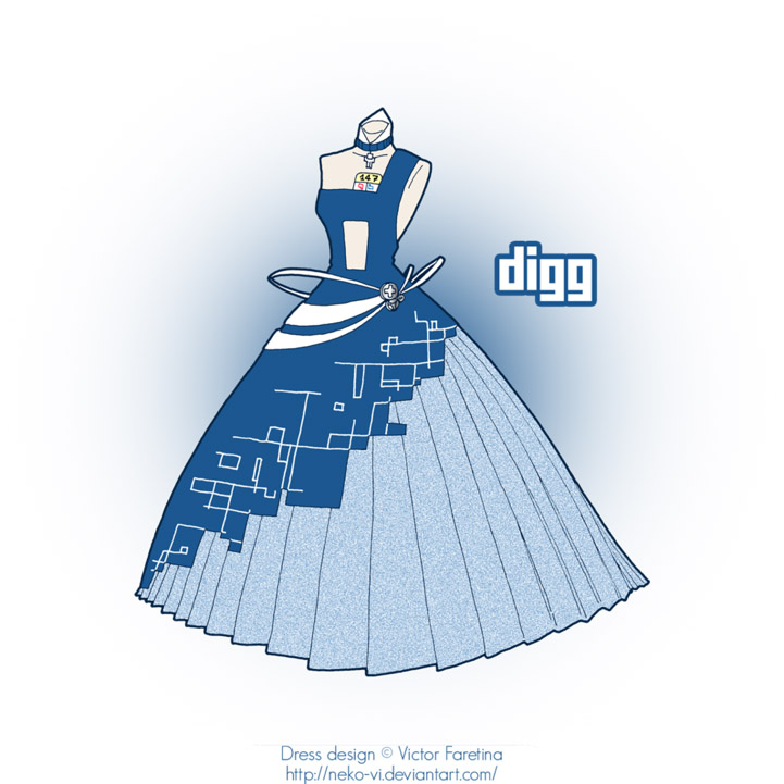 Новый писк моды: Популярные интернет-сервисы в виде платьев - ФОТОСЕССИЯ