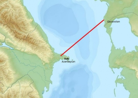 Xəzər dənizində nəhəng körpü