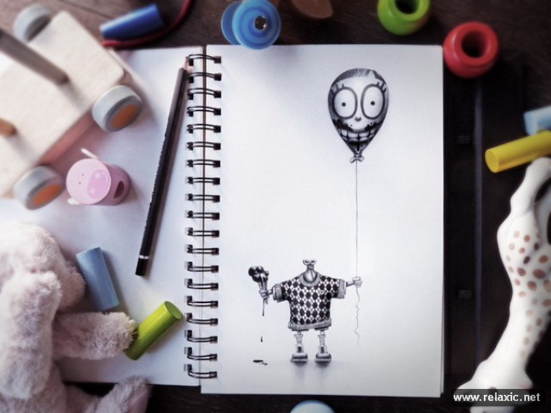 "Картинная галерея Day.Az": Волшебный блокнот - ФОТО