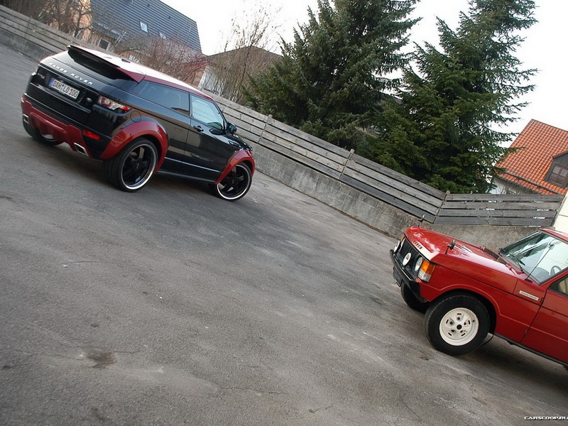 Range Rover Evoque получил экстремальную "обувь" - ФОТОСЕССИЯ