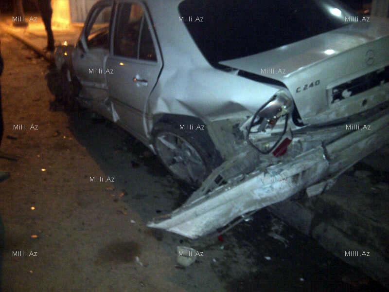 В Баку произошла цепная авария с участием Mercedes, ВАЗ и Chery – ФОТО