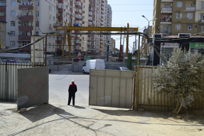 Продолжаются работы на новой станции бакинского метро - ФОТО