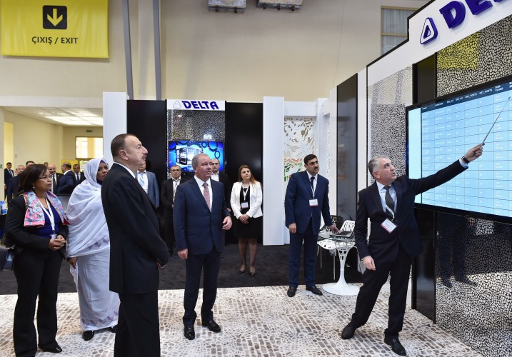 Президент Ильхам Алиев принял участие в открытии выставки "Bakutel-2014" - ОБНОВЛЕНО - ФОТО