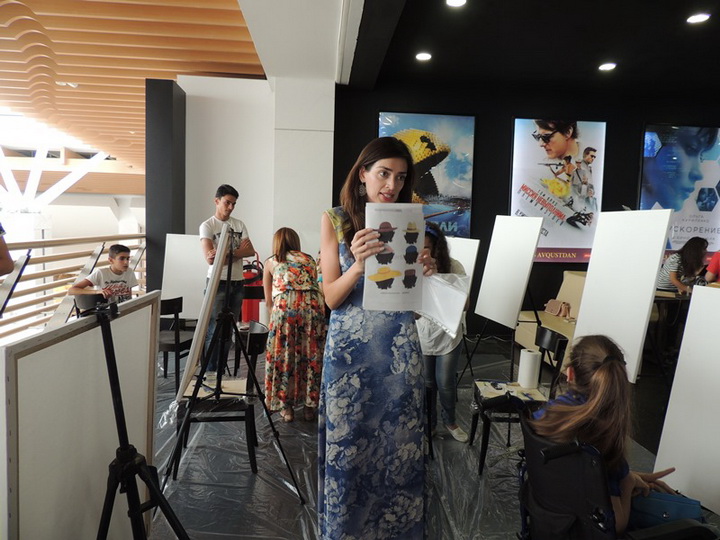 “Art Scarves by MenzerHajiyeva”, художница Нармина Велиева, 28 Cinema и Day.Az устроили для подростков с ограниченными возможностями мастер-класс - ФОТО - ВИДЕО