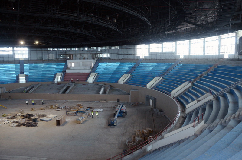 Первая леди Азербайджана Мехрибан Алиева ознакомилась со строительством и реконструкцией спортивных объектов в связи с подготовкой к первым Европейским играм - ФОТО