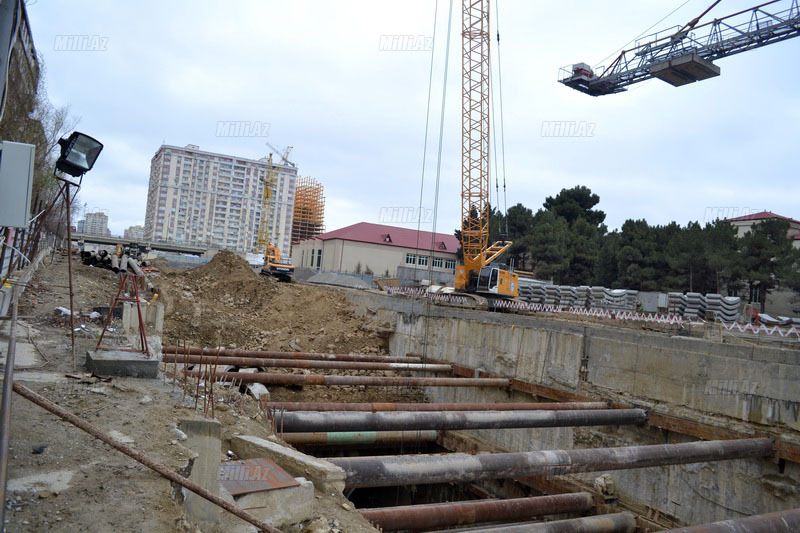 Inşası gedən metro stansiyası nə vaxt təhvil veriləcək? – FOTO