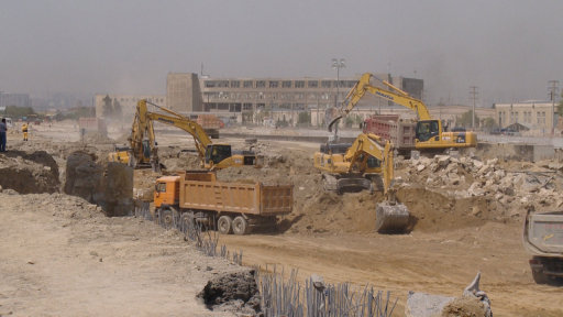 Автодорога у Олимпийского стадиона сделает движение транспорта удобнее - ФОТО