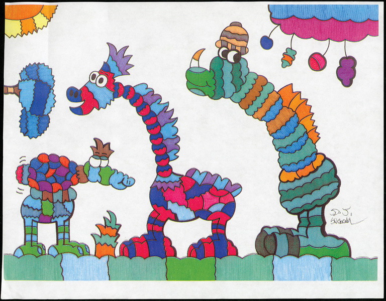 "Картинная галерея Day.Az": Рисунки художников-аутистов - ФОТО