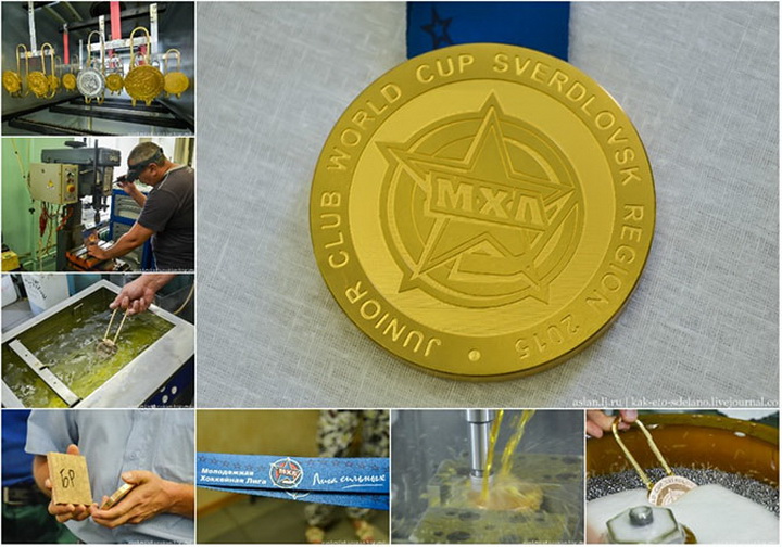 Как делают медали для чемпионов - ФОТОСЕССИЯ