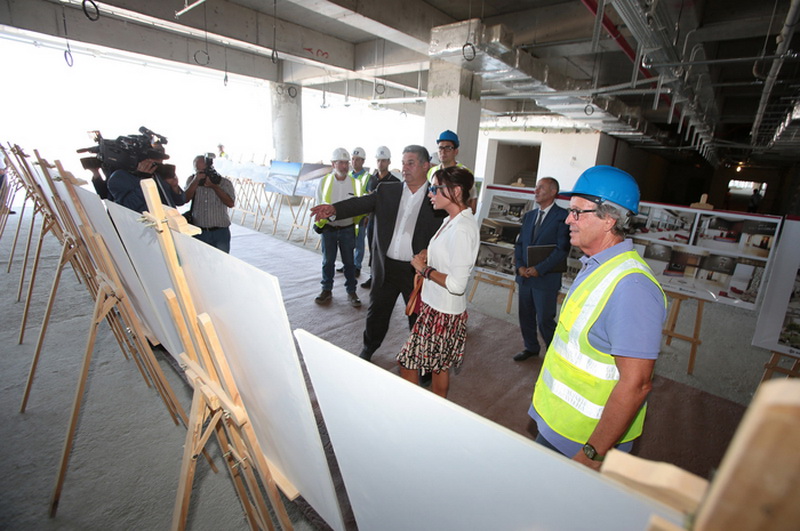 Первая леди Азербайджана Мехрибан Алиева ознакомилась со строительством и реконструкцией спортивных объектов в связи с подготовкой к первым Европейским играм - ФОТО