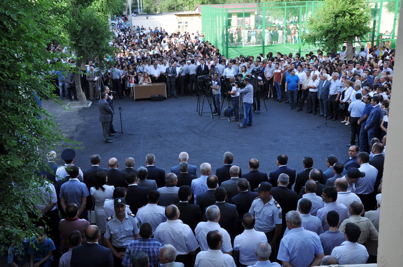 Sumqayıtda nümunəvi məhəllə açıldı - FOTO